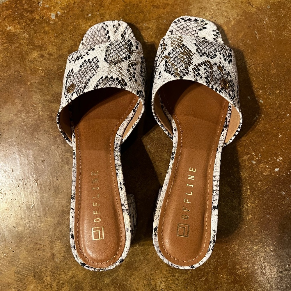 Offline 2” heel, snakeskin.